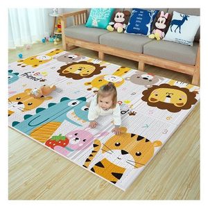 Covor educational din spuma XPE pliabil cu doua fete 180x200 Animale Alfabet imagine