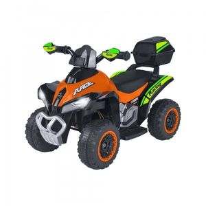 ATV electric pentru copii de teren Globo Quad 6V portocaliu cu verde imagine