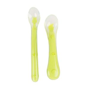 Set 2 lingurite flexibile din silicon KidsCare verde imagine