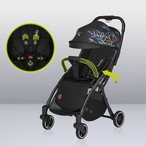 Carucior sport Lionelo Julie One Editie limitata Dreamin 0-22 kg pliere compacta pentru avion negru imagine