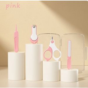 Set manichiura 4 piese pentru bebelusi Little Mom Care Pink imagine