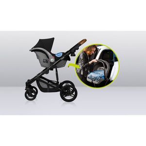 Carucior 3 in 1 Lionelo Mari Tour transformabil Gri i-Size imagine