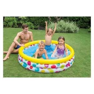 Piscina gonflabila copii Intex Cool dots multicolor 581 litri 168 x 38 cm imagine