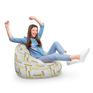 Fotoliu Puf Bean Bag tip Para XL Buline Negre imagine