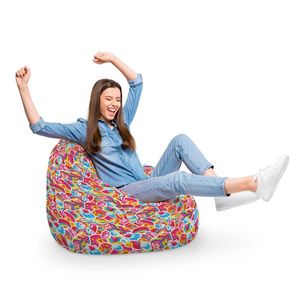 Fotoliu Puf Bean Bag tip Para XL Candy Rainbows imagine