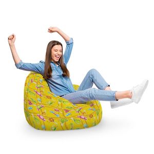 Fotoliu Puf Bean Bag tip Para XL Candies Fundal Galben imagine