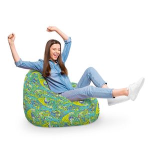 Fotoliu Puf Bean Bag tip Para XL Hippie Turcoaz imagine