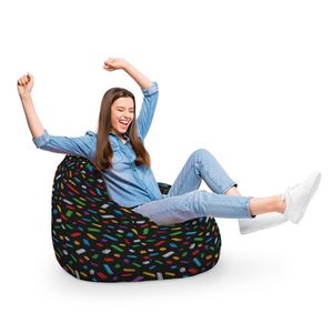 Fotoliu Puf Bean Bag tip Para XL Lego Fundal Negru imagine