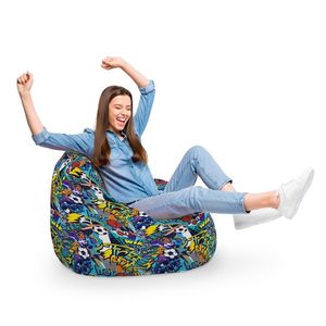 Fotoliu Puf Bean Bag tip Para XL Graffiti Sport imagine