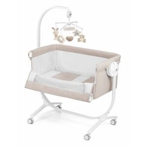 Patut Cullami co-sleeper 2 in 1 cu laterala culisanta si inaltime reglabila Gri deschis imagine