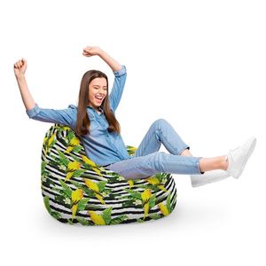 Fotoliu Puf Bean Bag tip Para XL Papagal Galben imagine