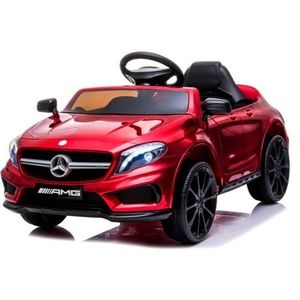 Masinuta electrica cu telecomanda roti EVA scaun piele Mercedes GLA45 Cherry imagine