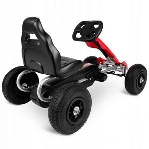 Kart cu pedale si roti gonflabile Gokart RK-591 Ricokids Rosu imagine