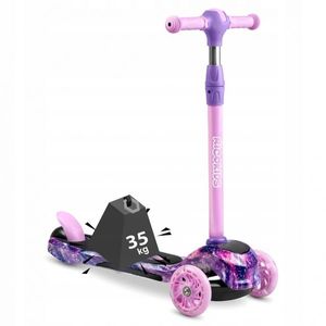 Trotineta Ricokids cu roti LED Piko Violet Roz imagine