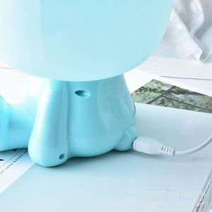 Lampa de veghe pentru copii Iepuras Albastru 23 cm imagine