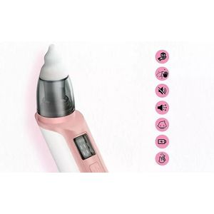 Aspirator nazal cu 6 trepte de aspirare si incarcare USB 500mAh Pink imagine