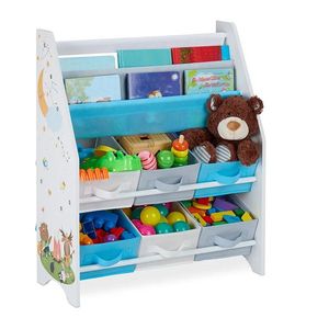 Organizator din lemn Ginger Home pentru jucarii si carti cu 6 cutii Forest imagine