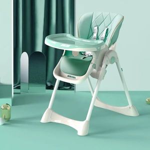 Scaun de masa 3 in 1 pliabil cu inaltime reglabila Little Mom Moove Green imagine