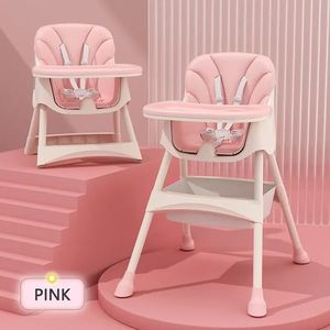 Scaun de masa transformabil 2 in 1 Little Mom Modern Pink imagine