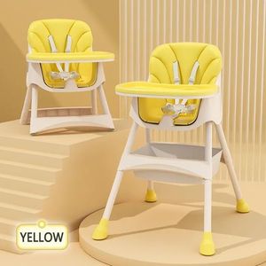 Scaun de masa transformabil 2 in 1 Little Mom Modern Yellow imagine