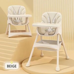 Scaun de masa transformabil 2 in 1 Little Mom Modern Beige imagine