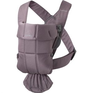 Marsupiu anatomic BabyBjorn cu multiple pozitii de purtare Mini Dark Purple bumbac imagine