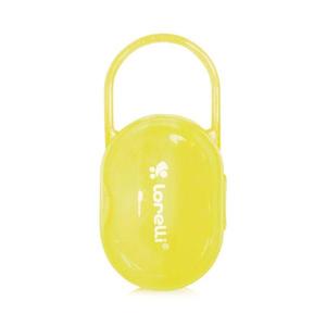 Suport transparent cu maner pentru 2 suzete sau tetine Yellow imagine