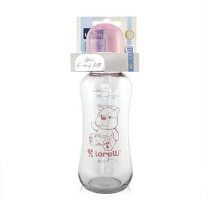 Biberon din sticla 240 ml Pink imagine