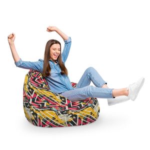 Fotoliu Puf Bean Bag tip Para XL Graffiti Grunge Geometric imagine