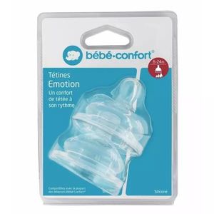 Set 2 tetine silicon Bebe Confort Emotion S2 6-24 luni imagine