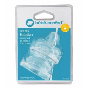 Set 2 tetine silicon Bebe Confort Emotion S0 0-6 luni imagine