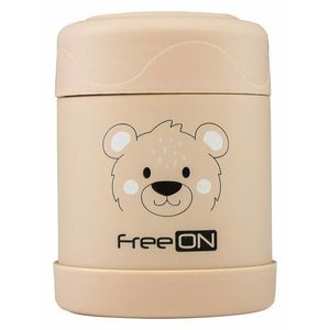 Termos FreeON pentru alimente solide Beige Bear imagine