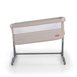 Patut co-sleeper cu inaltime reglabila si roti Cangaroo Connect us Beige imagine