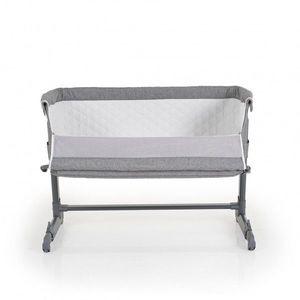 Patut co-sleeper cu inaltime reglabila si roti Cangaroo Connect us Grey imagine