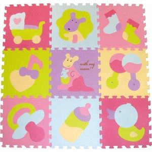 Covoras Puzzle Micul Cangur 92x92 cm Babygreat imagine