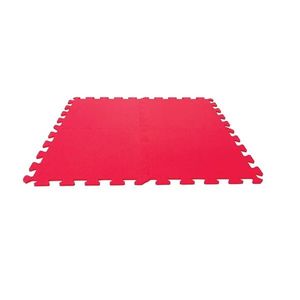 Covoras puzzle din spuma Poly play Mat 50x50 cm Red imagine