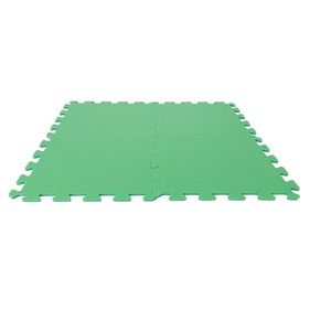 Covoras puzzle din spuma Poly play Mat 50x50 cm Green imagine