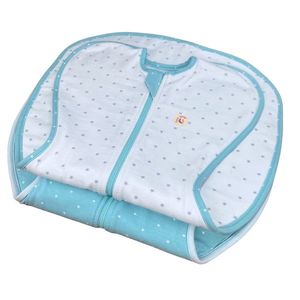 Set 2 saci de dormit nou-nascut Swaddle First Sleep Calm Star Calm Light 1.5 tog imagine