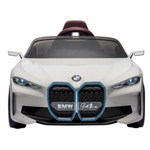 Masinuta electrica 12V 70W cu scaun piele si roti EVA BMW I4 White imagine