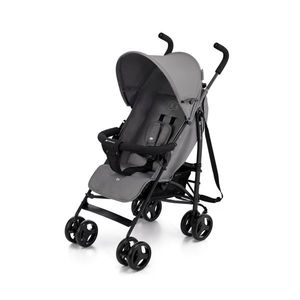 Carucior sport Kinderkraft Tik tip umbrela stone grey, spatar reglabil, pozitie somn, suport pentru picioare, roti din spuma Eva, greutate redusa 6, 5 kg imagine