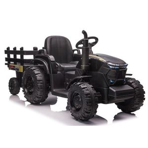 Tractor electric 12V cu telecomanda si remorca Nichiduta Agriculture Black imagine