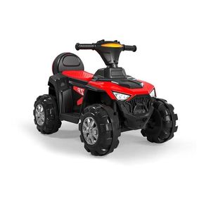 Atv electric cu scaun din piele si lumini Nichiduta Race Red imagine