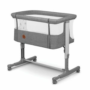 Patut co-sleeper 3 in 1 Lionelo Aurora cu leganare si setare unghiulara gri imagine