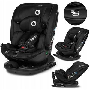 Scaun auto Lionelo Bastiaan RWF i-Size rotire 360 grade isofix si centura Top Tether 0-36 kg negru imagine