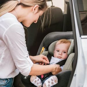 Scaun auto rotativ cu isofix BabyGo MOVE360 40-150 cm certificat R129 Grey imagine