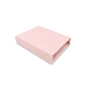 Cearceaf cu elastic Qmini pentru patut co-sleeper Theo 85x46 cm din bumbac Powdery pink imagine