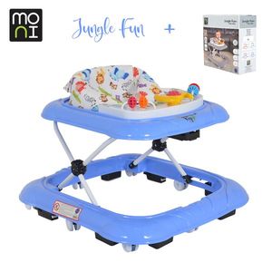 Premergator cu panou interactiv Moni Jungle Fun Plus Blue imagine