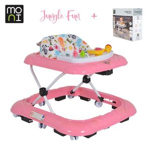 Premergator cu panou interactiv Moni Jungle Fun Plus Pink imagine