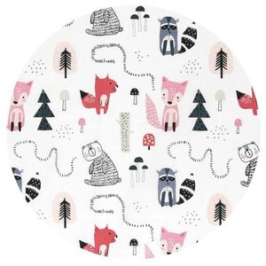 Cearceaf cu elastic MimiNu pentru patut 140X70 cm din bumbac Design Fox imagine