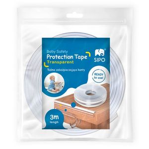 Banda protectie Sipo Baby Safety pentru muchii si margini cu adeziv transparent 3 metri imagine